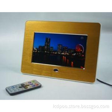Advertising 7" Metal Brushed POP LCD Display Screen With Vi